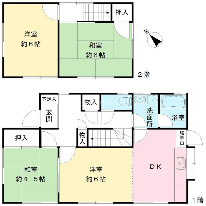 館町貸家 間取り