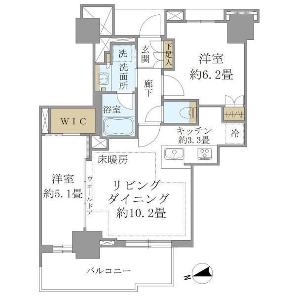Brillia Tower 聖蹟桜ヶ丘 BLOOMING RESIDENCE 間取り