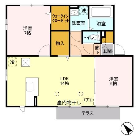 Ｇrand Ｃourt東橋本 間取り