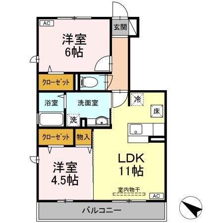リバーサイドガーデン　B 間取り
