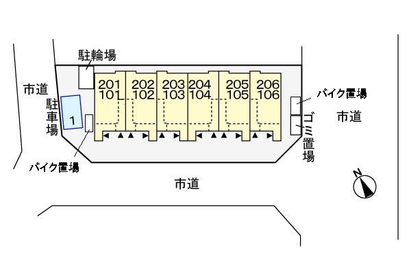 カーサ　プラシード 駐車場