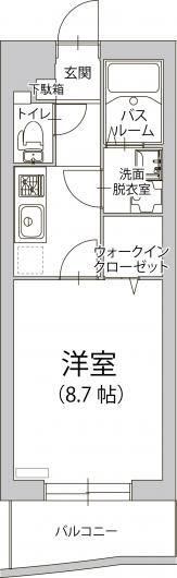 クーチャ　万願寺 間取り