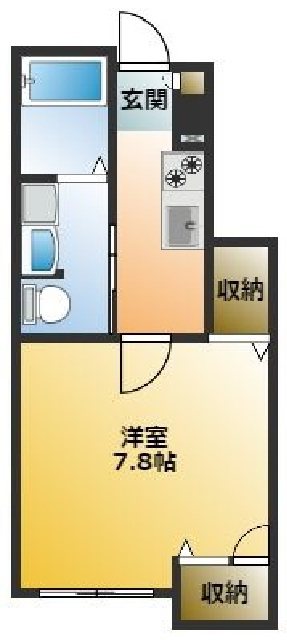 K's Crest Garden A  間取り