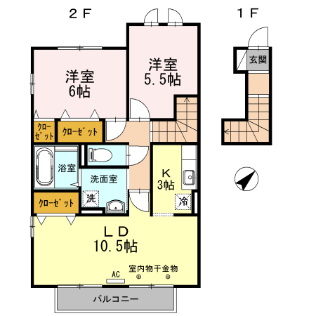 ウエスト コテージ 間取り