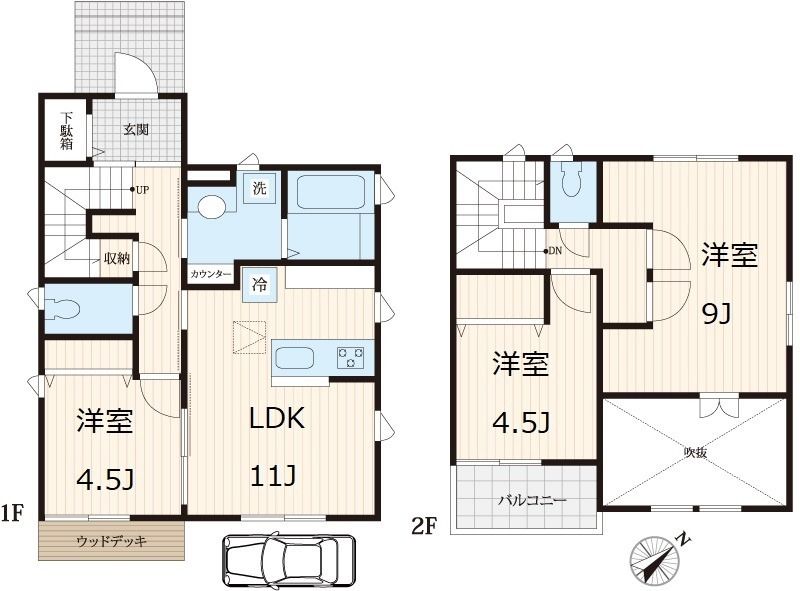 入間町貸家 間取り