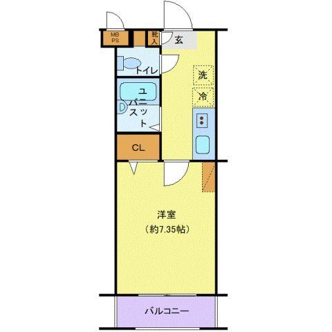東京都調布市多摩川３丁目５２-２ 間取り