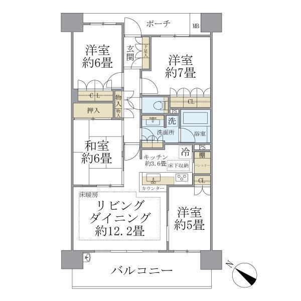 ブリリア多摩センター 間取り