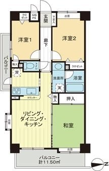 ライオンズヴィアーレ聖蹟桜ケ丘 間取り
