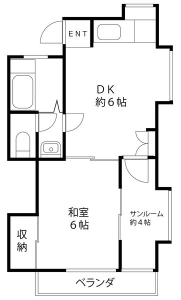 コーポ朝日 間取り