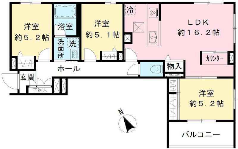 キャステロ蘆花公園 間取り
