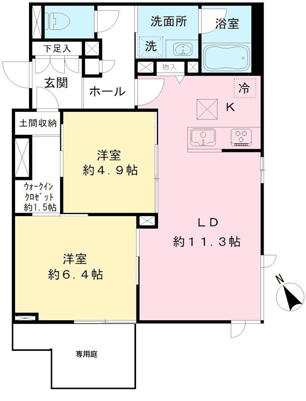 キャステロ蘆花公園 間取り