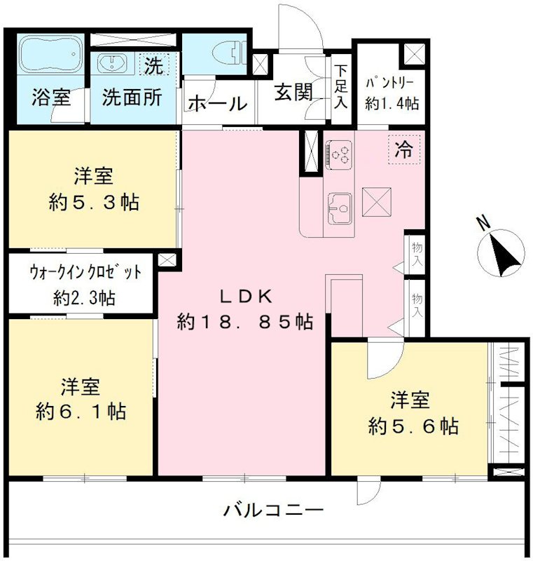 キャステロ蘆花公園 間取り