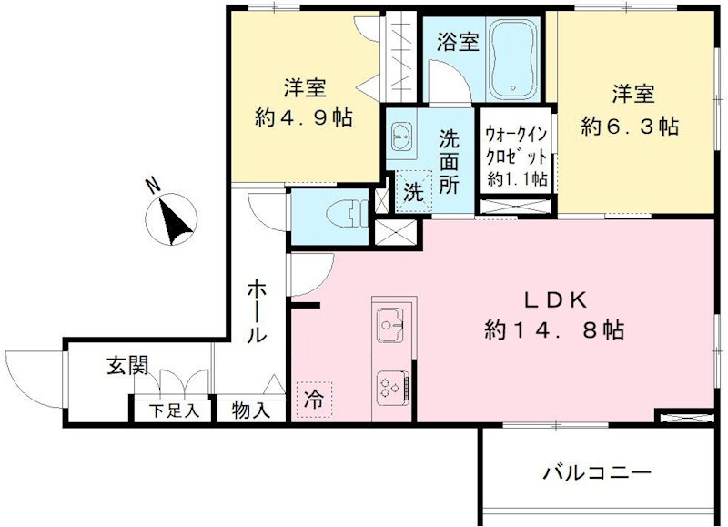 キャステロ蘆花公園 間取り