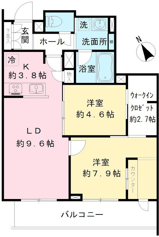 キャステロ蘆花公園 間取り