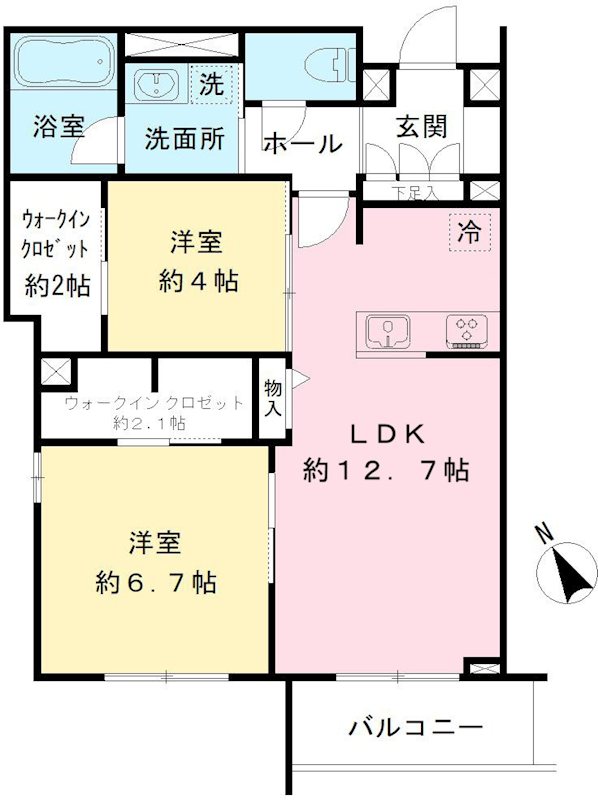 キャステロ蘆花公園 間取り