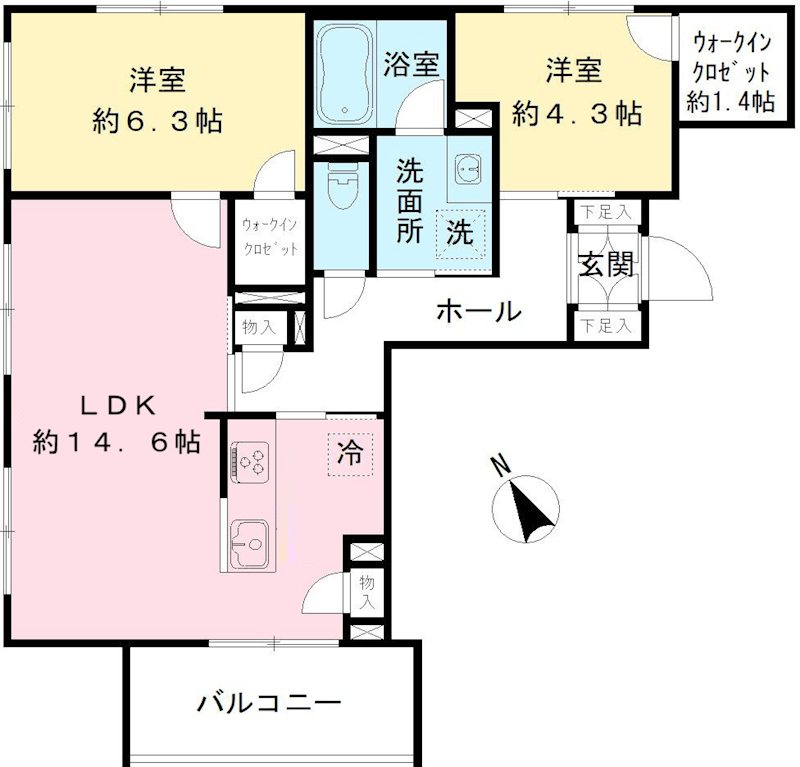 キャステロ蘆花公園 間取り