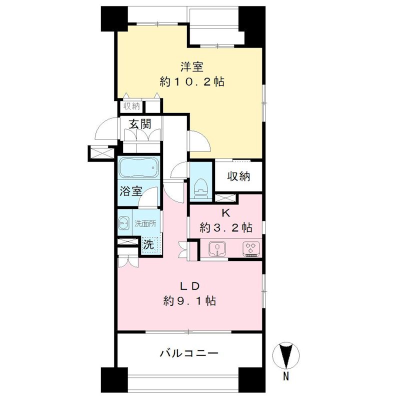 クリオ八王子横山町 間取り