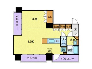 東京都中央区月島１丁目 間取り