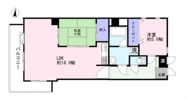 ニューウェルテラス生田 間取り