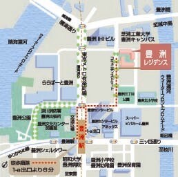 エスティメゾン豊洲レジデンスA棟 地図（共通）