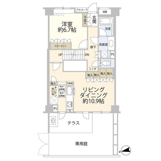 クレッセント二子玉川アッサンブラージュ 間取り