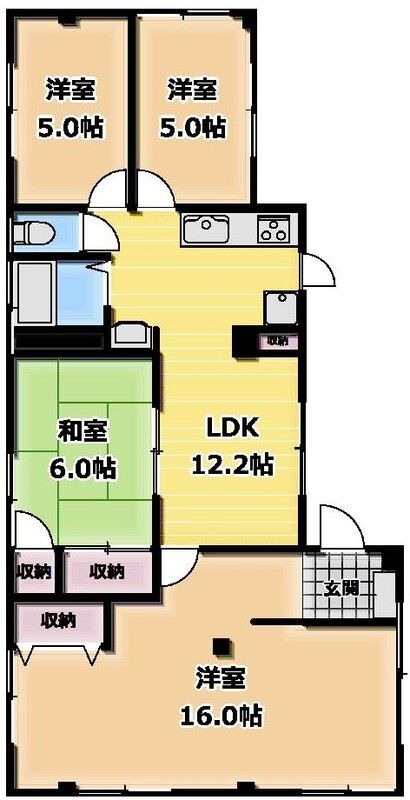 鯨岡マンション 間取り