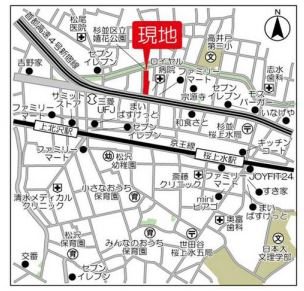 コンフォリア桜上水 地図（共通）