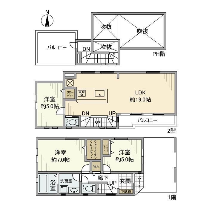 東京都大田区大森西３丁目 間取り