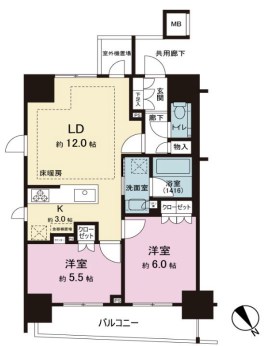 オープンレジデンシア四谷坂町  間取り