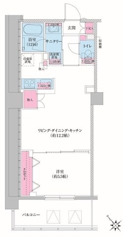 レジディア荻窪Ⅲ 間取り