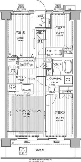 Ｎステージ東小金井 間取り