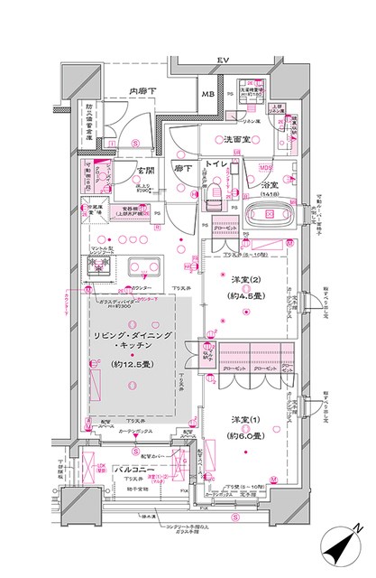 オーパスレジデンス銀座イースト 間取り