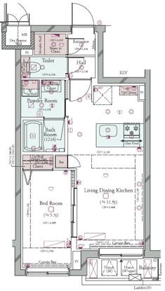 コンシェリア目黒本町 THE RESIDENCE 間取り