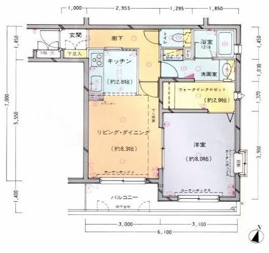 エレガンス代々木 間取り