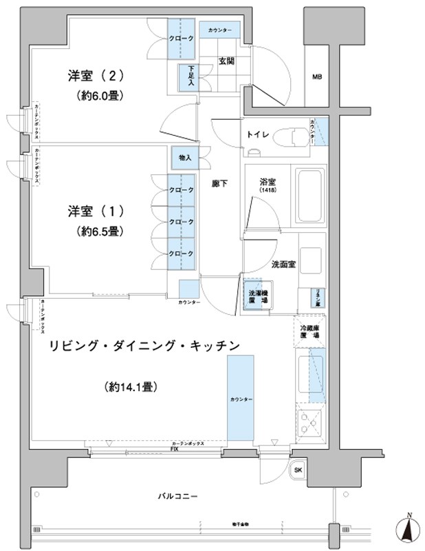 ガーデニエール砧レジデンス 間取り