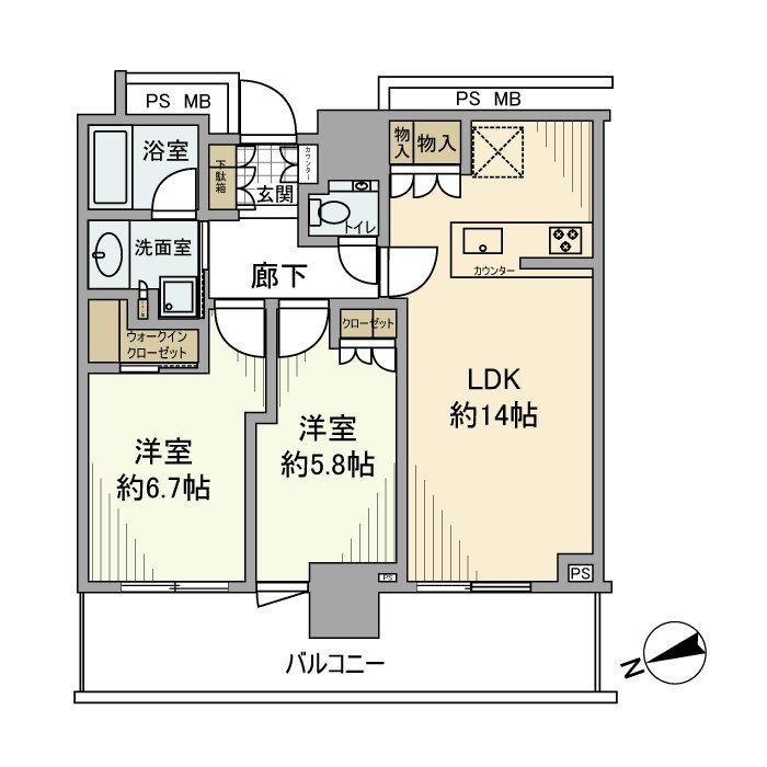 クラッシィタワー東中野 間取り