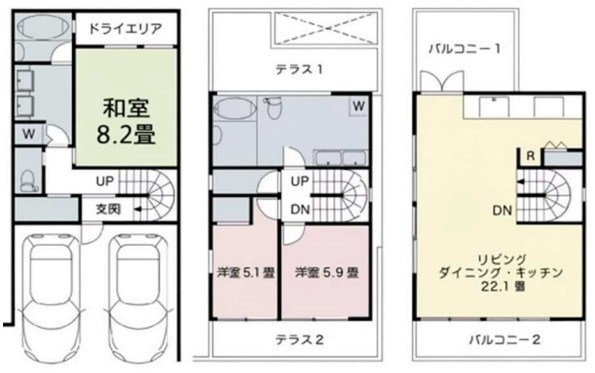 東京都目黒区青葉台２丁目 間取り