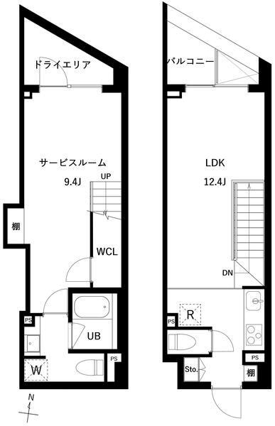 JMFレジデンス世田谷三宿 間取り