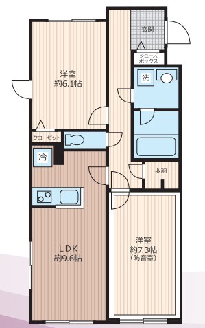 Liberte沼袋 間取り