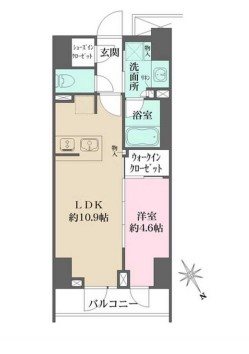 ルフォンプログレ四谷 間取り