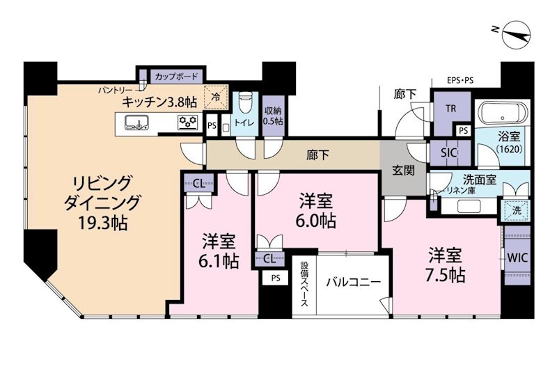Brillia一番町  間取り