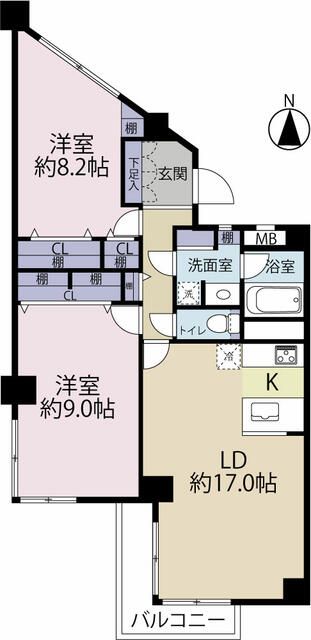 赤坂スカイハイツ 間取り