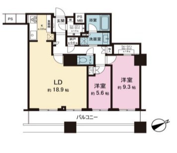 ザ・パークハウス西新宿タワー60 間取り