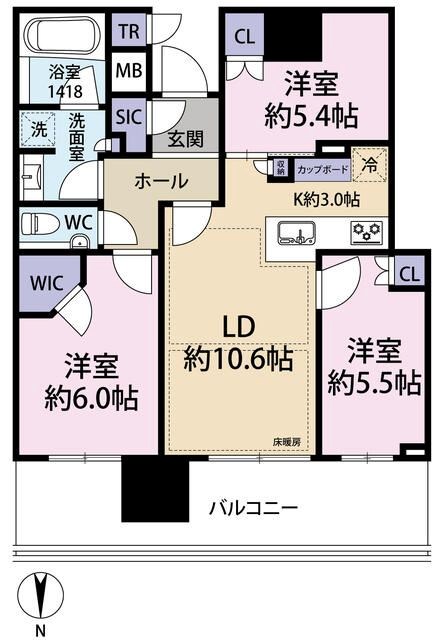 パークタワー晴海 間取り