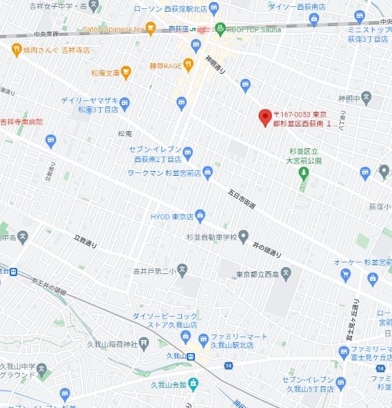 メゾン ド ボヌール B 地図（共通）