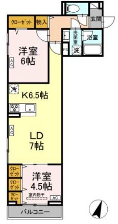 セレスティア中央 Ⅱ 間取り