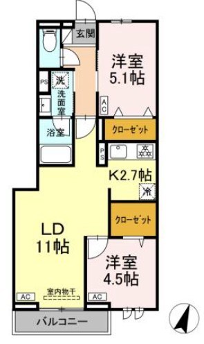 セレスティア中央 Ⅱ 間取り