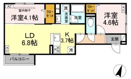 セレスティア中央 Ⅱ 間取り