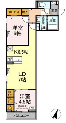 セレスティア中央 Ⅱ 間取り