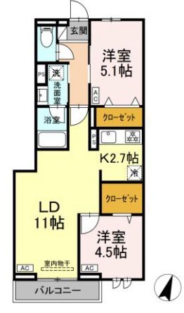 セレスティア中央 Ⅱ 間取り